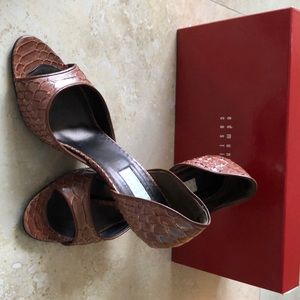Edmundo Castillo snakeskin sandal